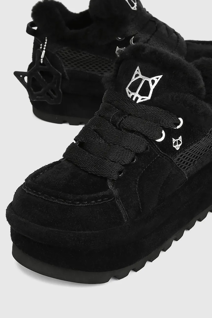 Beau śniegowce damskie zamszowe Naked Wolfe Beau.Black.Suede czarny
