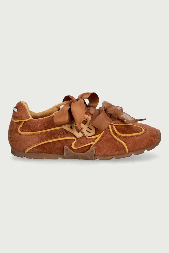 Naked Wolfe Adored sneakers γυναικεία σουέτ Adored.Tan.Mustard καφέ AW26