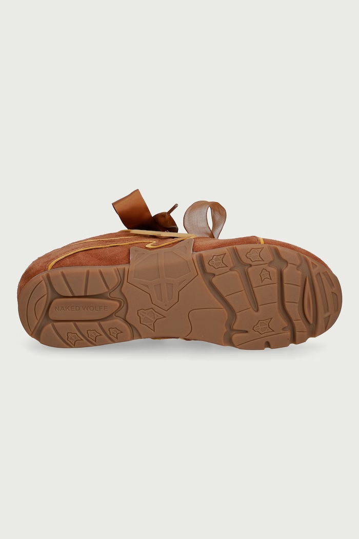Adored sneakers γυναικεία σουέτ Naked Wolfe καφέ Adored.Tan.Mustard