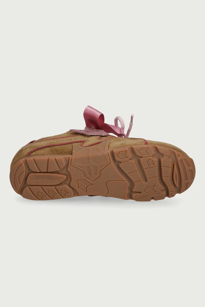 Adored sneakers γυναικεία σουέτ Naked Wolfe πράσινο Adored.Khaki.Pink