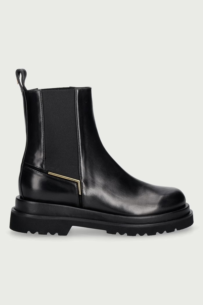 FABI Chelsea čižmy dámske kožené Baron Velour FD9468.B00FTIBAR900 čierna AW26