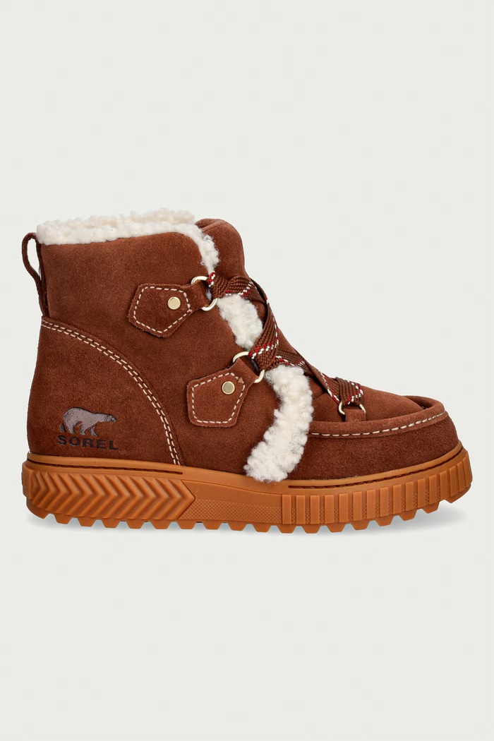 Sorel ONA AVE ALPINE PLUS WP śniegowce damskie zamszowe 2176141244 beżowy AW26