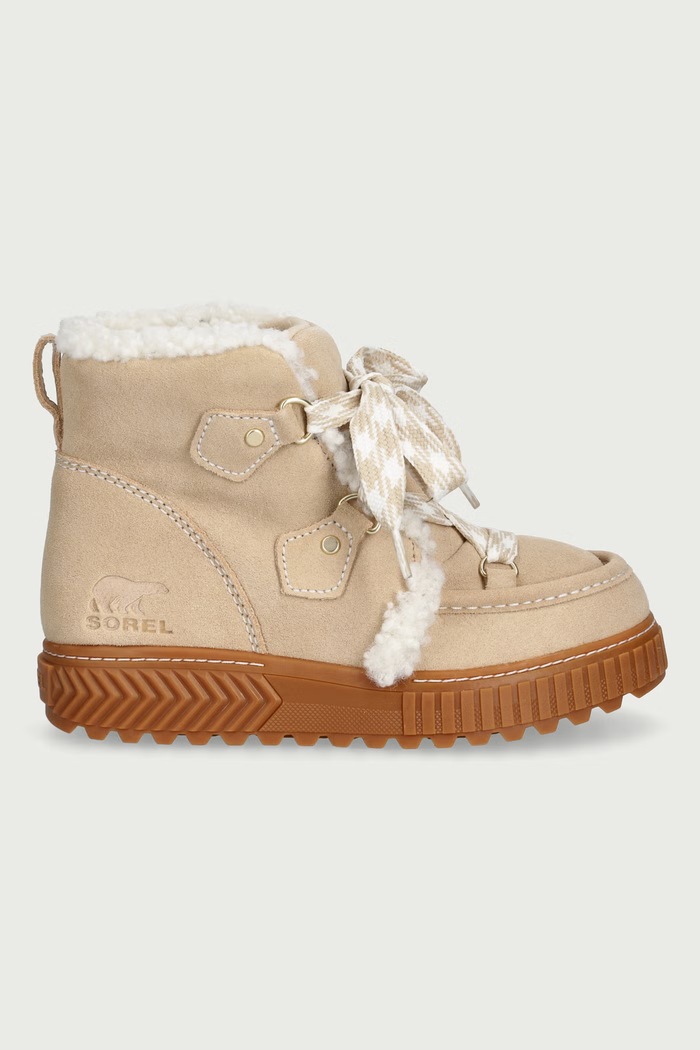 Sorel ONA AVE ALPINE PLUS WP śniegowce damskie zamszowe 2176141209 brązowy AW26