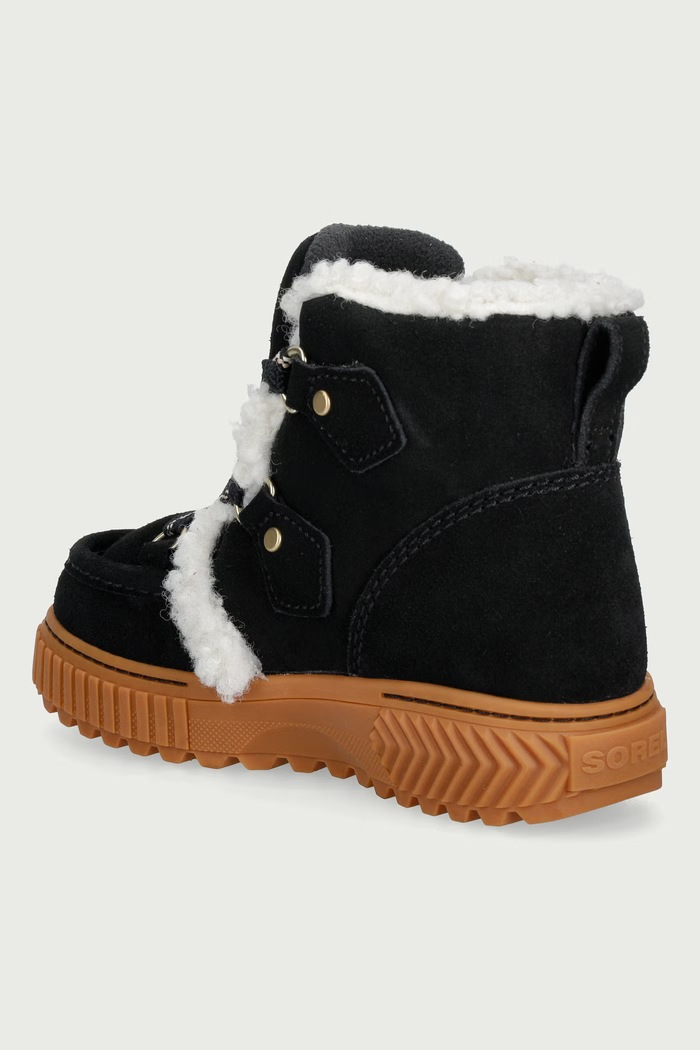 Obuwie Sorel ONA AVE ALPINE PLUS WP śniegowce damskie zamszowe 2176141010 czarny