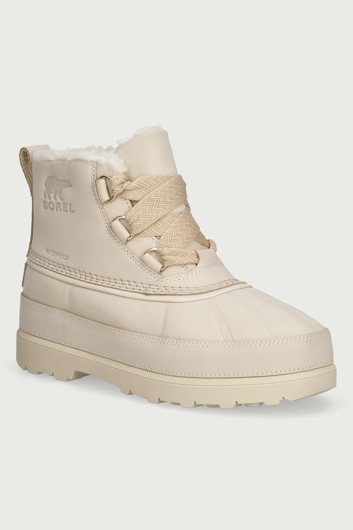 Sorel W AMBLER FIRESIDE CHUKKA śniegowce damskie skórzane beżowy 2175061165