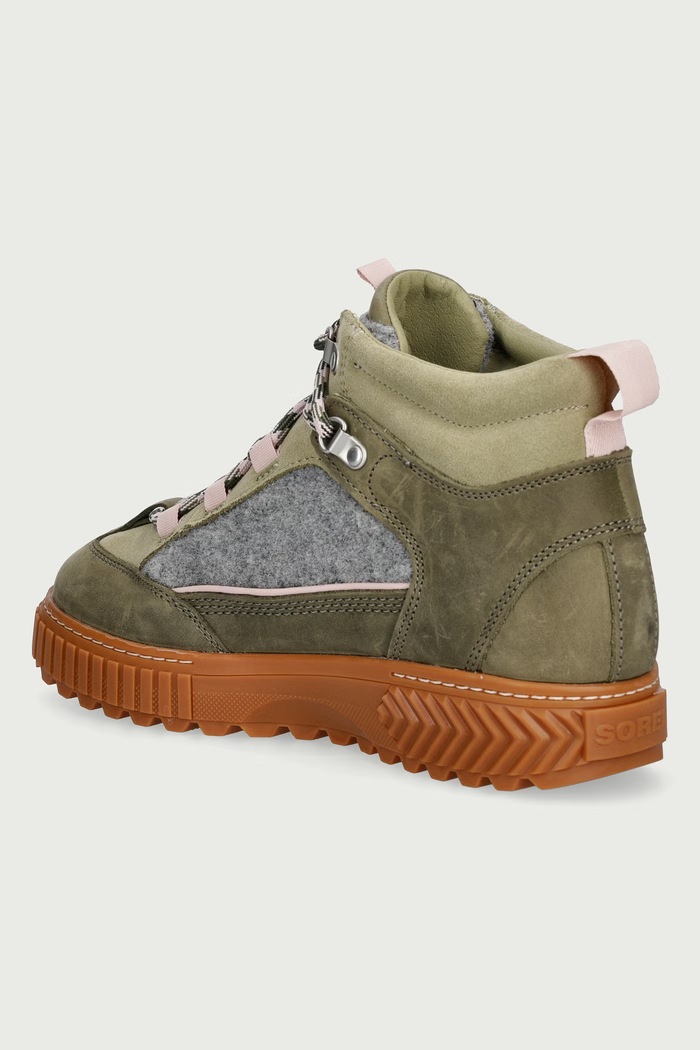 Obuwie Sorel Trapery na platformie damskie ONA AVE PEAK BOOT WP 2138441397 zielony