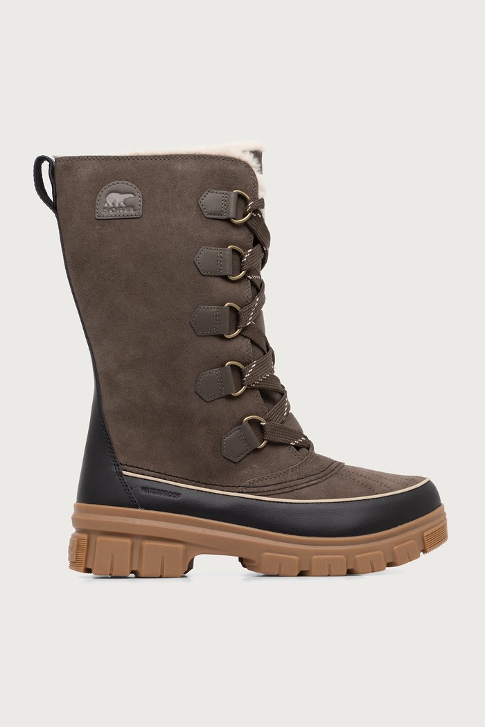 Sorel TORINO V TALL WP OUTDRY śniegowce damskie 2106691245 zielony AW26