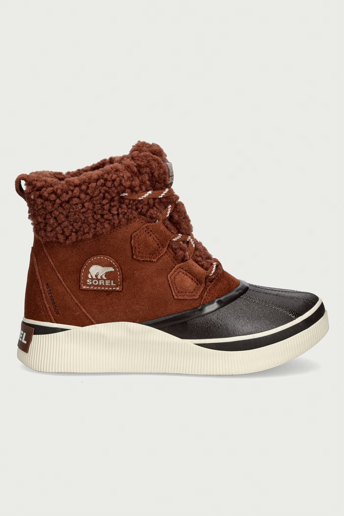 Sorel OUT N ABOUT IV CHILLZ WP śniegowce damskie zamszowe 2088131245 brązowy AW26