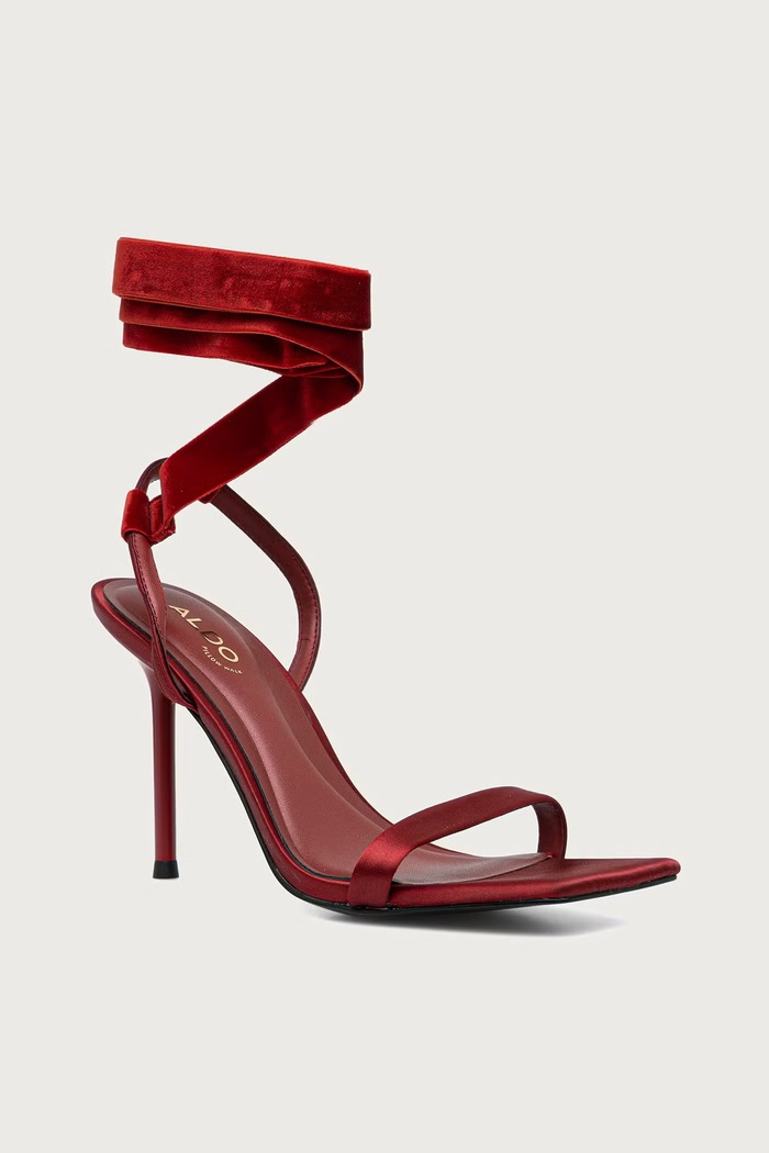 Aldo Sandále na ihličkovom podpätku CASERTA 14507960.CASERTA burgundské AW26