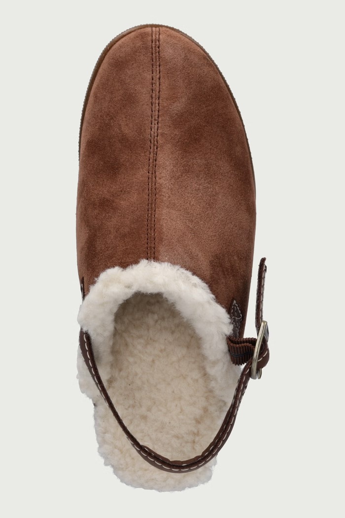 ROAMN CLOG COZY śniegowce damskie skórzane Sorel 2167901244 brązowy