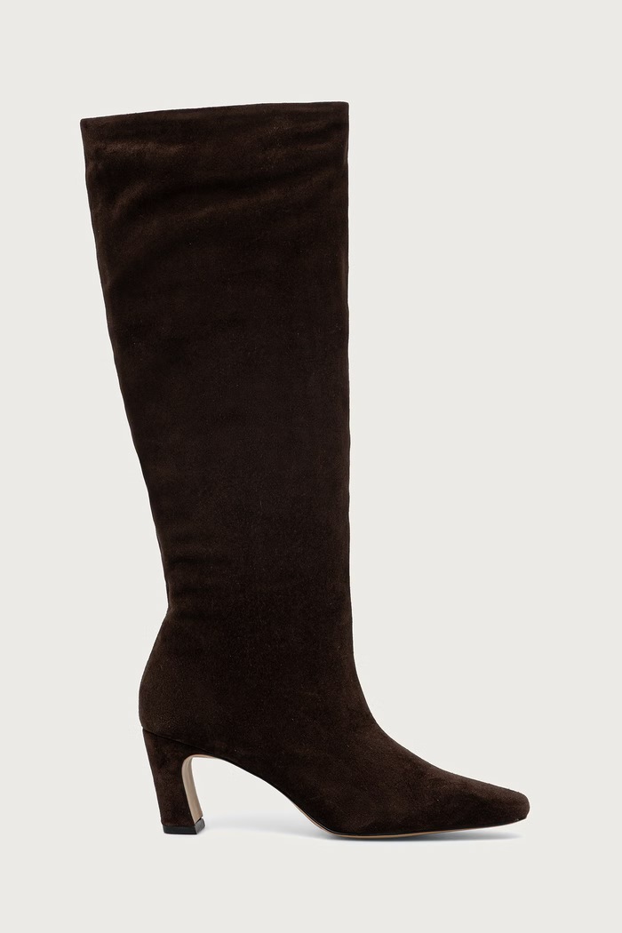 Aldo μπότες block heel γυναικείες σουέτ BETHIE 14163213.BETHIE καφέ AW26