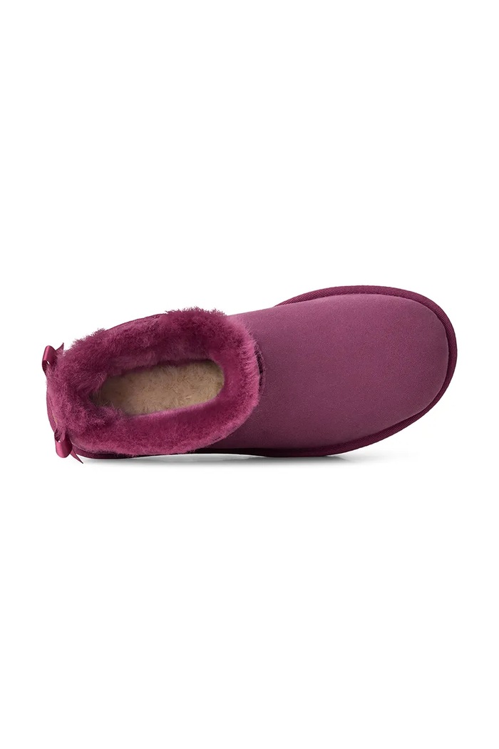 W Ultra Mini Bailey Bow snehule dámske semišové UGG ružová 1185491.DKWN