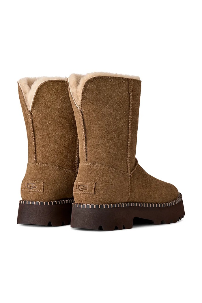 Obuv UGG W Uptowner Short Boot snehule dámske semišové 1184492.LBNZ hnedá