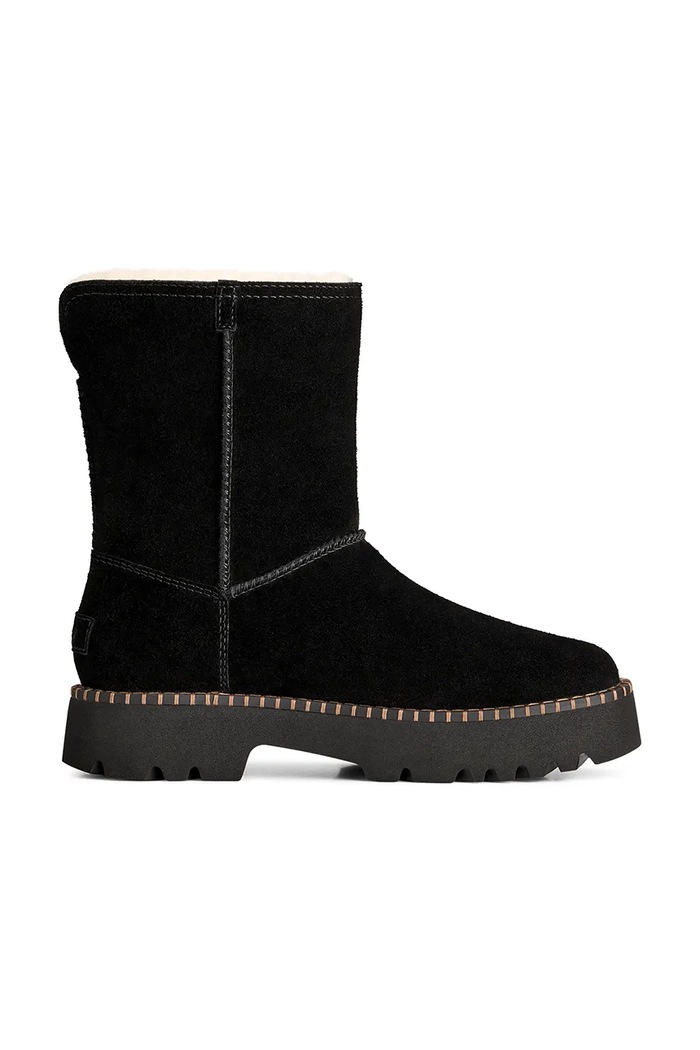 UGG W Uptowner Short Boot śniegowce damskie zamszowe czarny 1184492.BLK