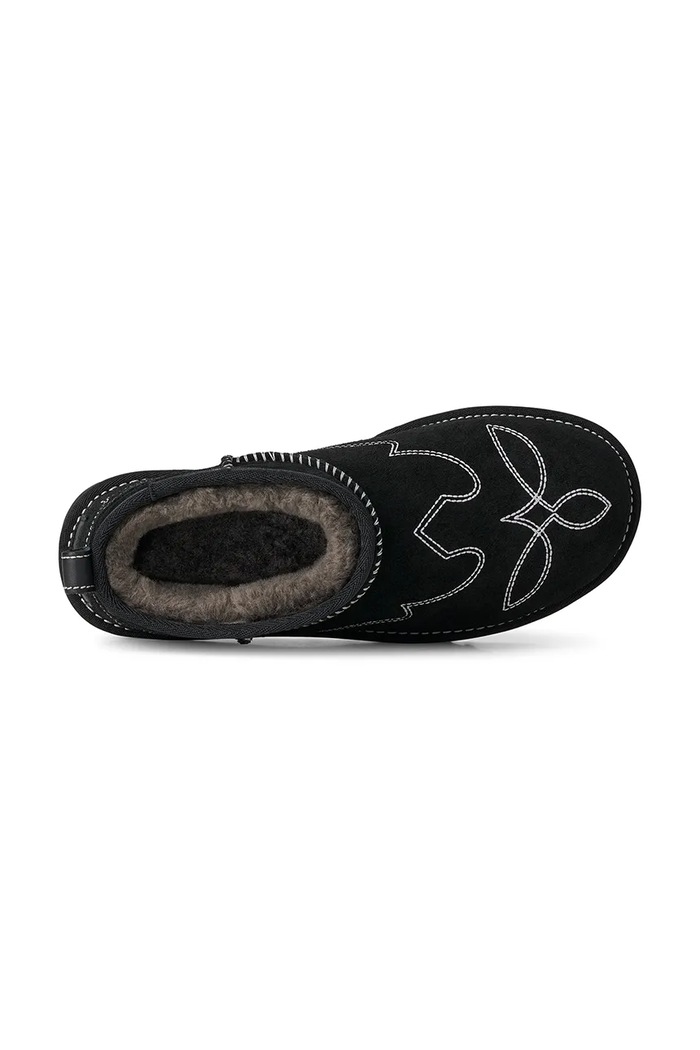 W Classic Ultra Mini Western μπότες χιονιού Γυναικείες σουέτ UGG μαύρο 1180628.BLK