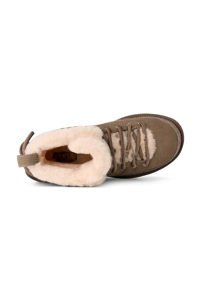 W Classic Heritage Lace-Up śniegowce damskie zamszowe UGG 1180418.DDRG beżowy