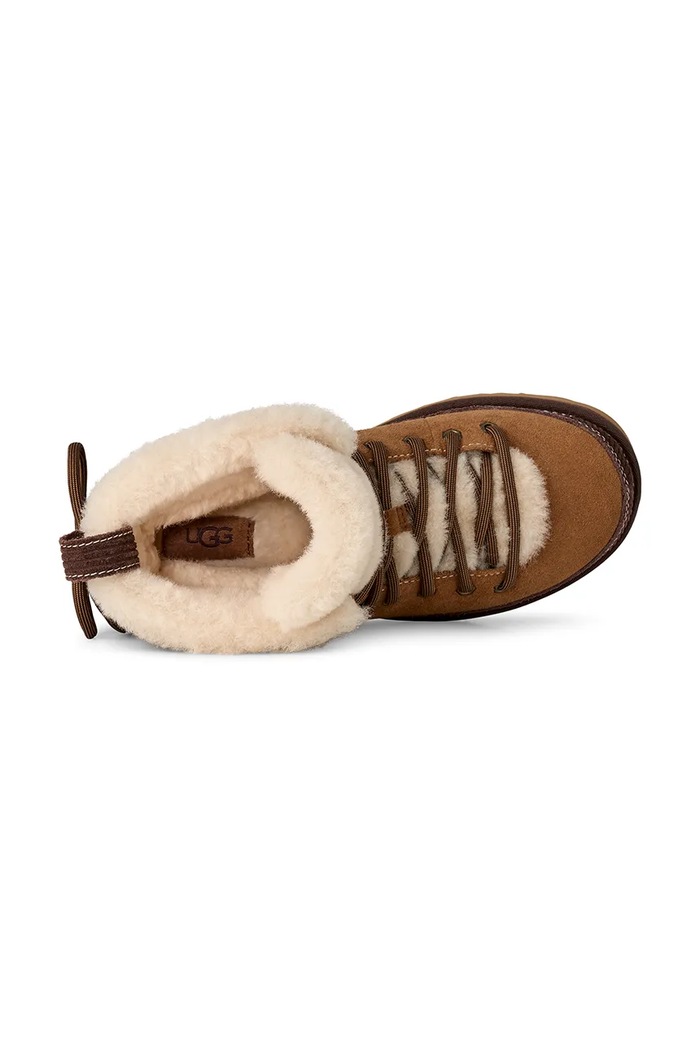 W Classic Heritage Lace-Up μπότες χιονιού Γυναικείες σουέτ UGG καφέ 1180418.CHE