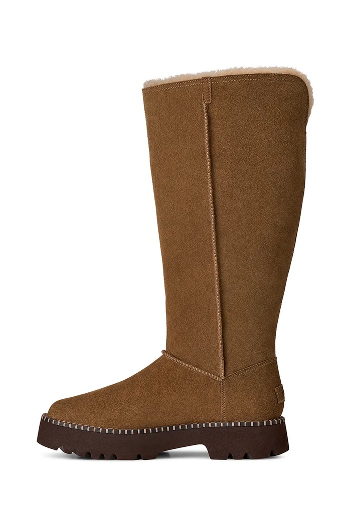 W Uptowner Tall Boot snehule dámske semišové UGG 1180414.LBNZ hnedá