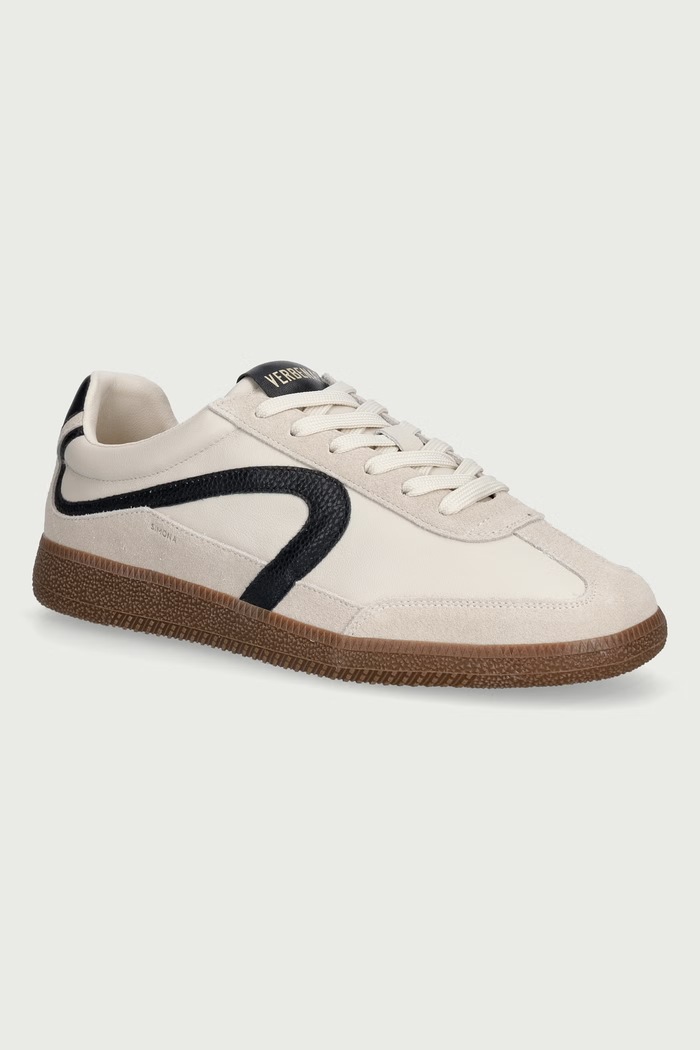 Verbenas SIMONA SASE sneakersy damskie skórzane beżowy 9802451105.ECRU