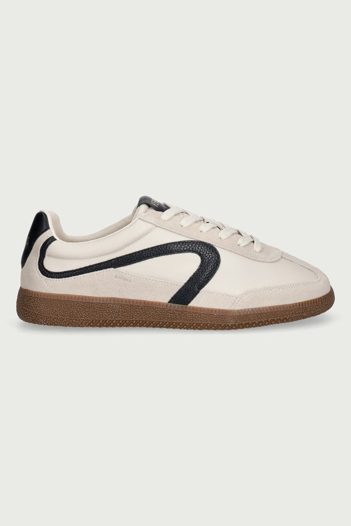 Verbenas SIMONA SASE sneakersy damskie skórzane 9802451105.ECRU beżowy AW26