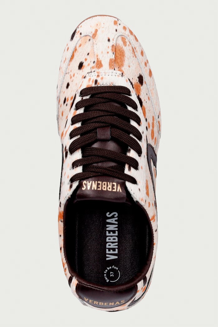 Verbenas JAMAICA ANIMALIER sneakers γυναικεία δερμάτινα μπεζ 9002451188.COW