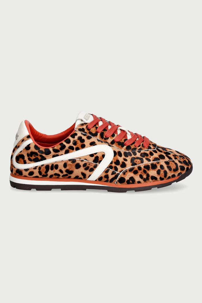 Verbenas JAMAICA ANIMALIER sneakers γυναικεία δερμάτινα 9002451188.LEO καφέ AW26