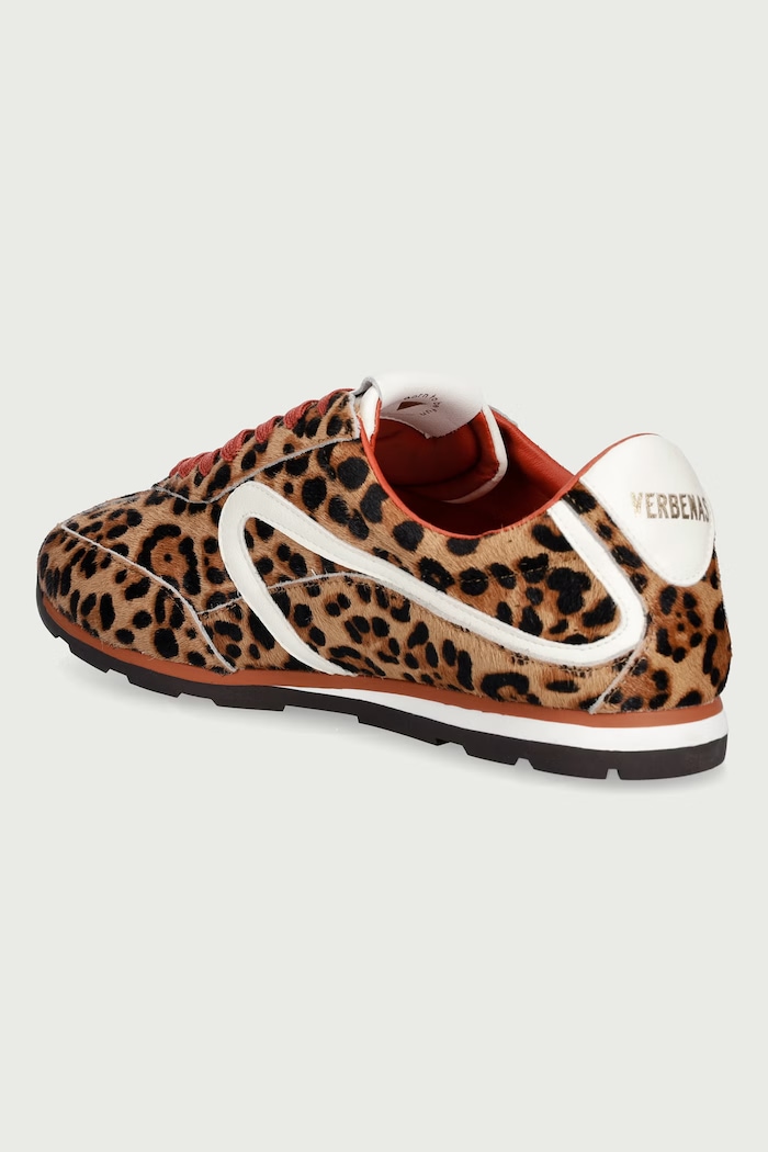 Obuwie Verbenas JAMAICA ANIMALIER sneakersy damskie skórzane 9002451188.LEO brązowy