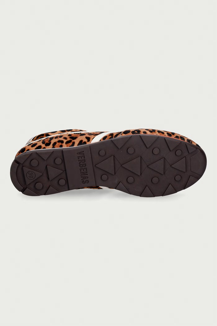 Verbenas JAMAICA ANIMALIER sneakers γυναικεία δερμάτινα 9002451188.LEO καφέ