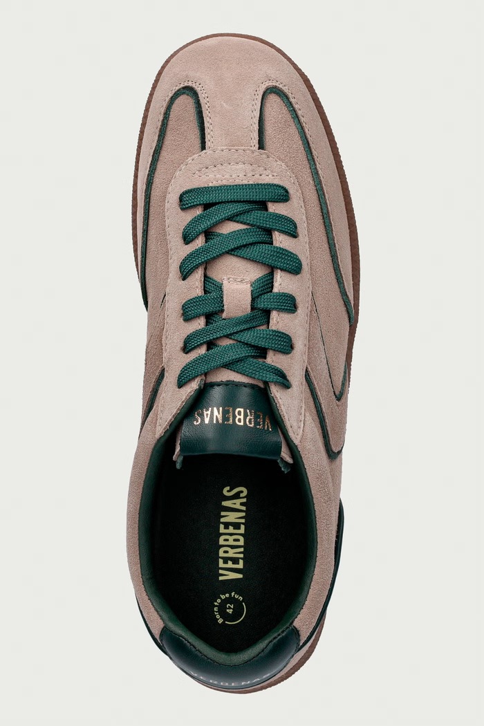 Verbenas SOUND BRUME sneakers γυναικεία σουέτ μπεζ 9802651114.ECRU