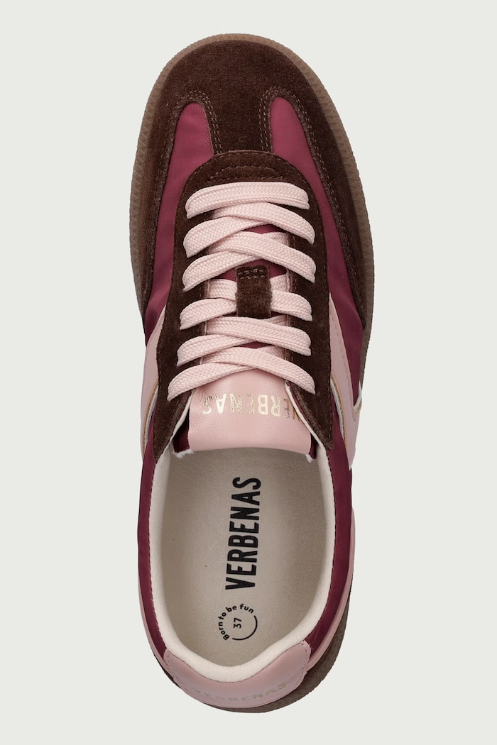 SOUND GRUNGE sneakersy damskie Verbenas 9802651102.ROSE bordowy