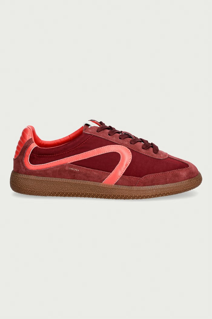 Verbenas SIMONA NISE sneakers dámske 9802451107.BORDO burgundské AW26