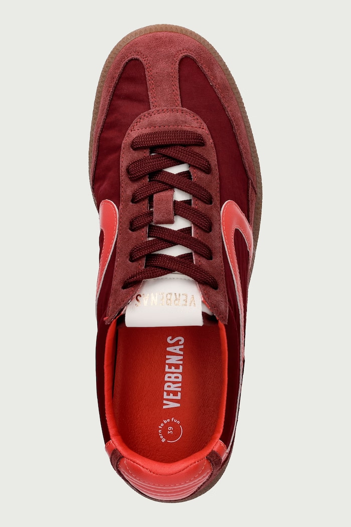 SIMONA NISE sneakers dámske Verbenas 9802451107.BORDO burgundské
