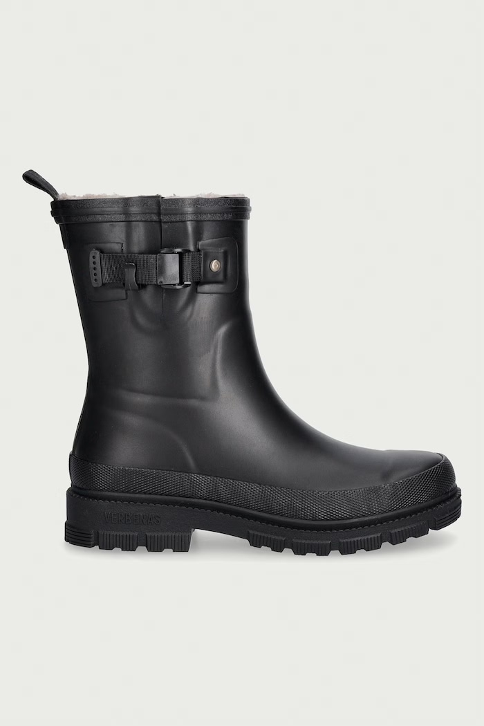 Verbenas γαλότσες LINA FUR SMOOTH 9302191199.BLACK μαύρο AW26