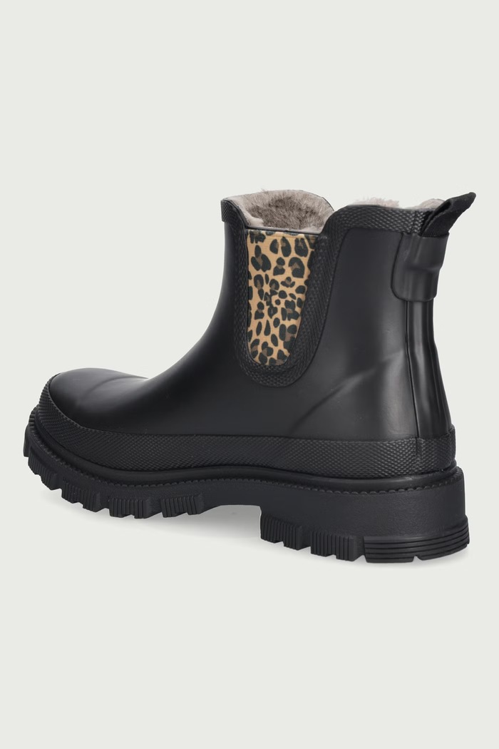 Obuća Verbenas Gumene čizme za žene LUA FUR SMOOTH COMBI ANIMAL 9302181201.BLACK crna