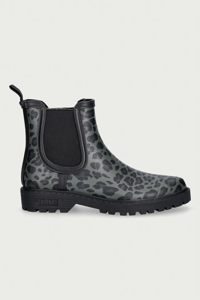 Verbenas Kalosze damskie GAUDI SMOOTH ANIMAL 5760021202.BLACK.LEO szary AW26