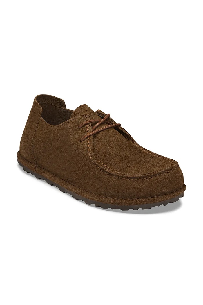 Birkenstock Utti Lace LEVE półbuty damskie zamszowe 1033212. brązowy AW26
