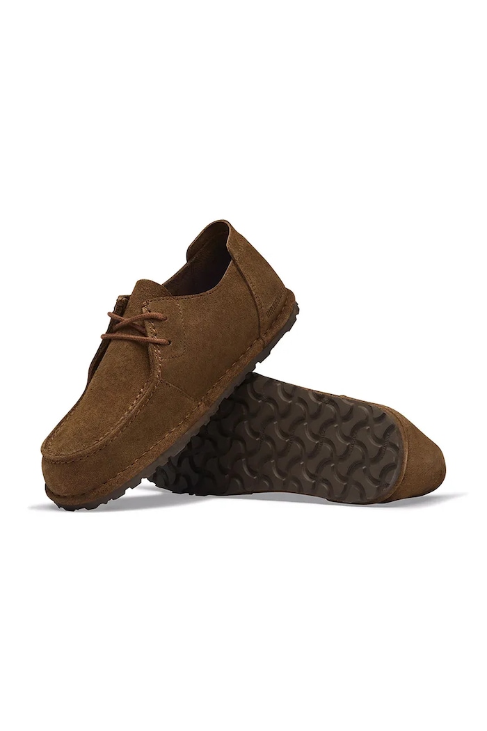 Birkenstock Utti Lace LEVE cipele za žene od brušene kože smeđa 1033212.