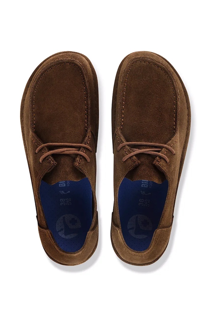 Birkenstock Utti Lace LEVE cipele za žene od brušene kože 1033212. smeđa
