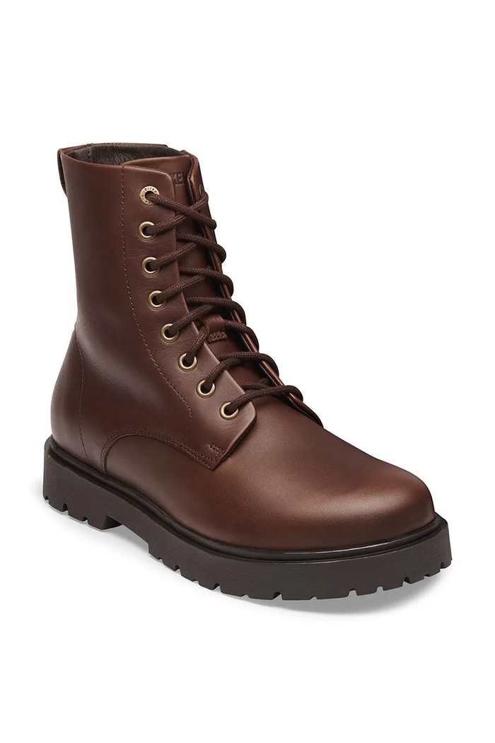 Birkenstock Highwood Mid Lace New W LENA women's leather work boots 1032835 brown AW26