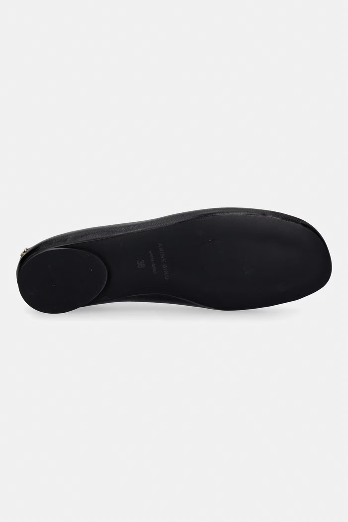 ANA FLATS балеринки от кожа Anine Bing черен A.14.12370.BLK1