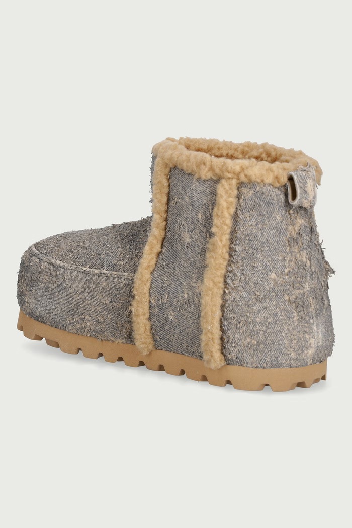 Obuwie Inuikii Cozy Boot Denim śniegowce damskie 1002.005.0061.400 beżowy