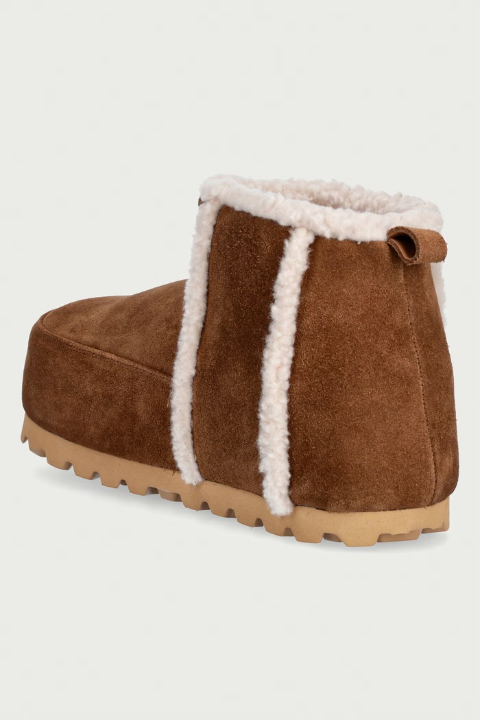 Obuwie Inuikii Cozy Boot Ankle śniegowce damskie zamszowe 1002.005.0031.171 brązowy