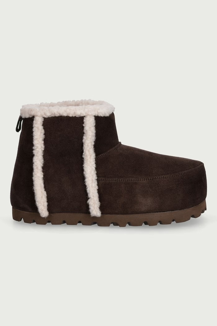 Inuikii Cozy Boot Ankle śniegowce damskie zamszowe 1002.005.0031.150 brązowy AW26