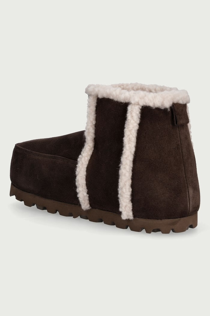 Obuwie Inuikii Cozy Boot Ankle śniegowce damskie zamszowe 1002.005.0031.150 brązowy