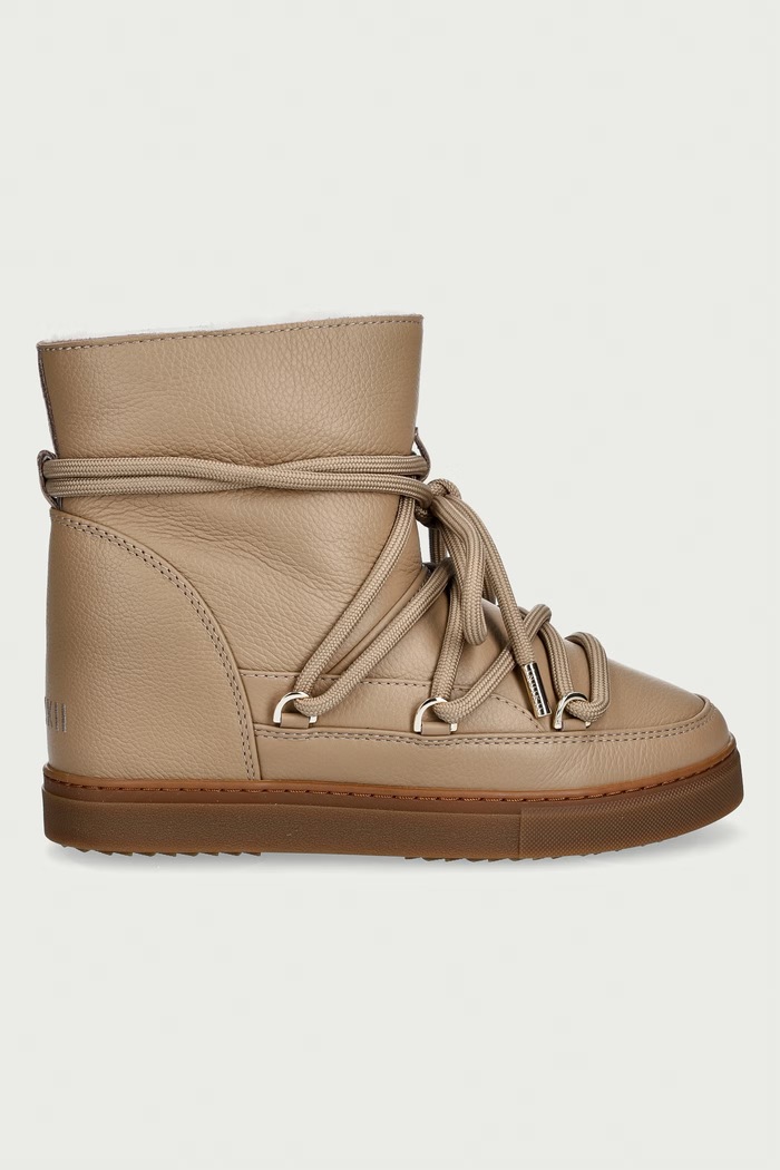 Inuikii Full Leather Wedge śniegowce damskie skórzane 1001.004.0092.250 beżowy AW26