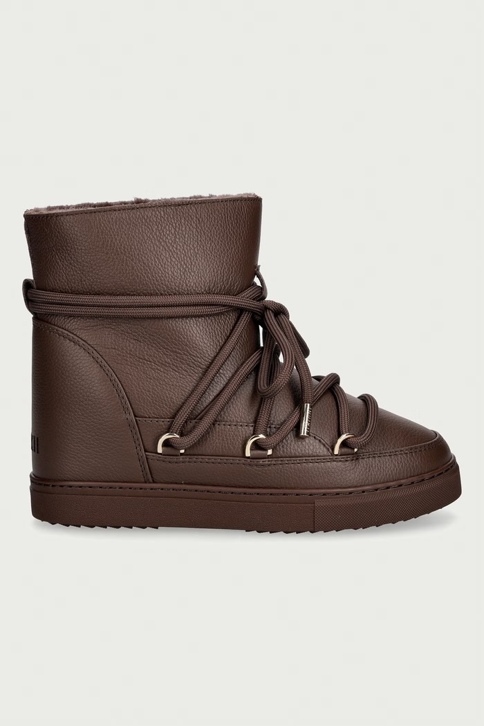 Inuikii Full Leather Wedge śniegowce damskie skórzane 1001.004.0092.152 brązowy AW26