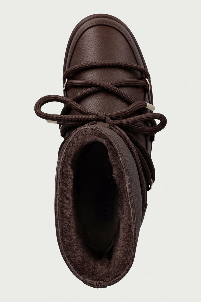 Inuikii Full Leather Wedge śniegowce damskie skórzane brązowy 1001.004.0092.152