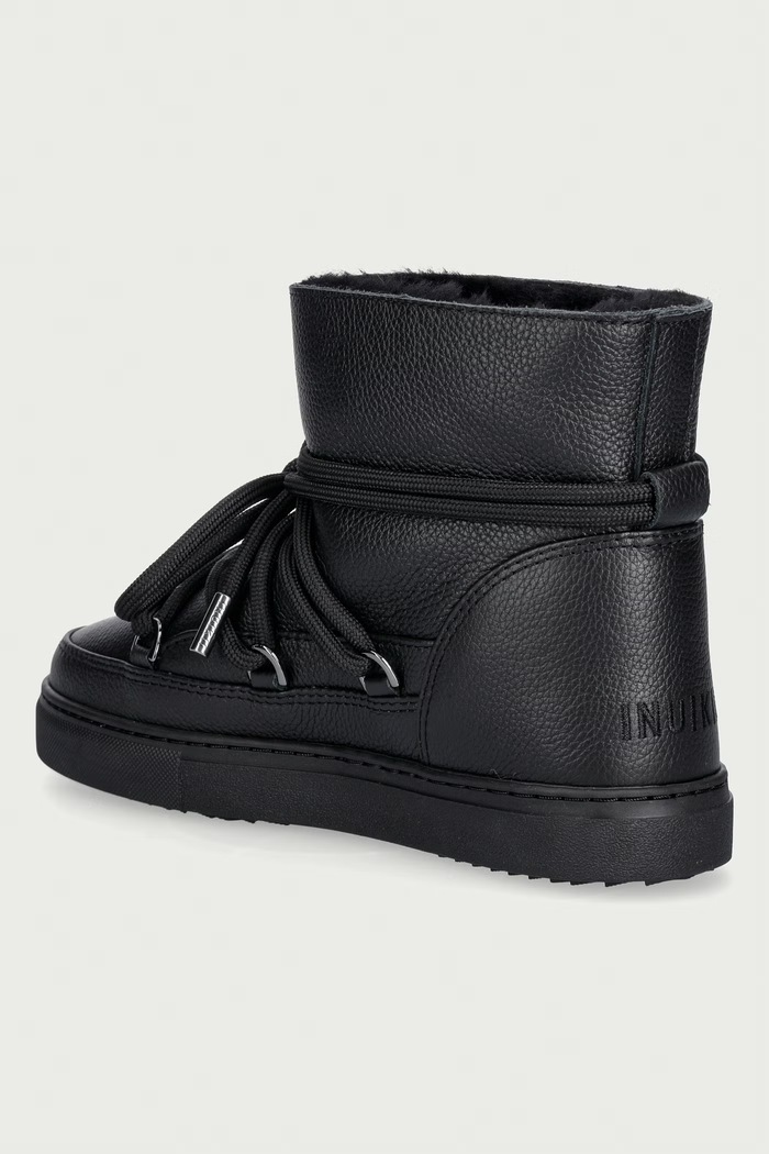 Obuwie Inuikii Full Leather śniegowce damskie skórzane 1001.003.0252.000 czarny