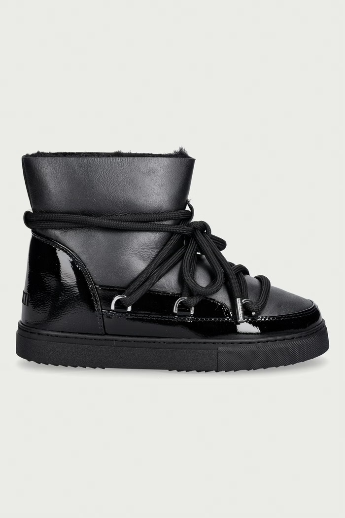 Inuikii Gloss śniegowce damskie skórzane 1001.003.0132.000 czarny AW26