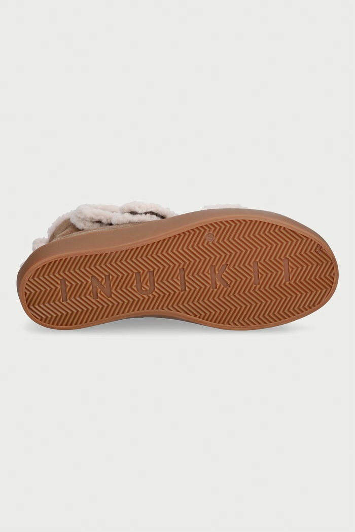 Inuikii Shearling Velcro High sneakersy damskie zamszowe 1001.002.0161.262 beżowy